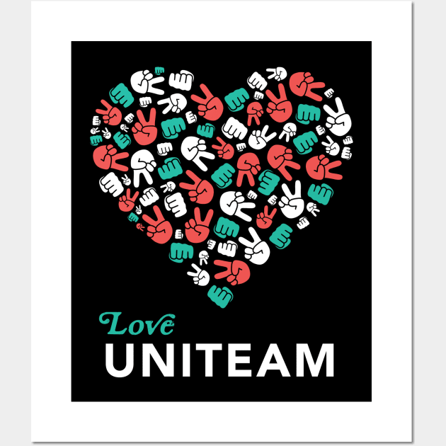 Love BBM Sara Uniteam Philippines Solid Supporters Wall Art by teeleoshirts